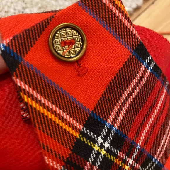 Vintage Toddler Dress, Red Tartan, Plaid, Size 2 - Picture 4 of 6